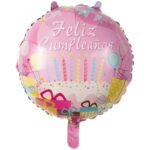 Globo Feliz Cumpleaños Rosado