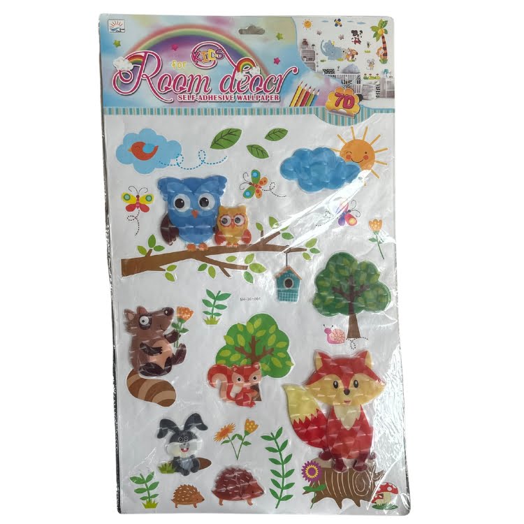 stickers (1) Adhesivo Infantil 3D - Bosque - Imagen 1