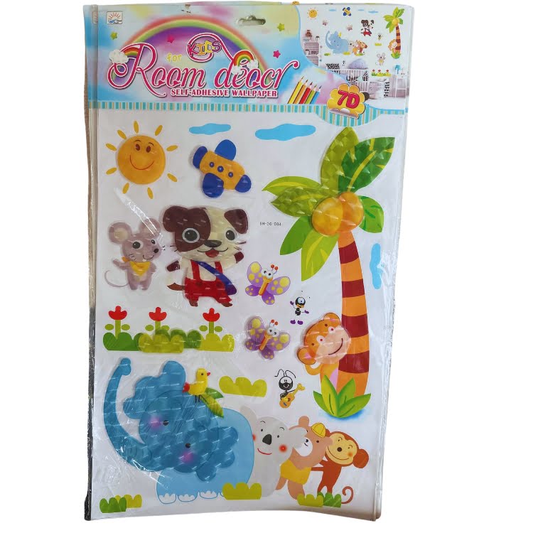 stickers (9) Adhesivo Infantil 3D - Selva - Imagen 1
