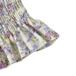 Vestido Fruncido Floral Manga Farol - Imagen 3