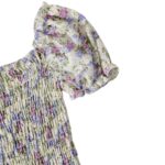 Vestido Fruncido Floral Manga Farol - Imagen 2