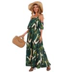 Vestido con Volantes y Hombros Descubiertos