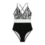 Traje de Baño Enterizo Combinado Animal Print - Imagen 2