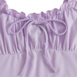 Crop Top Fruncido con Nudo - Imagen 2