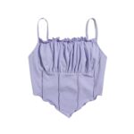 Top Corte Asimétrico con Costuras – Color Lila - Imagen 2