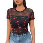 Blusa de Malla Cherry