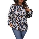 Blusa de Mangas Largas con Estampado Animal Print - Imagen 3
