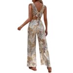 Jumpsuit Tropical con Cordón en la Espalda y Pierna Ancha - Imagen 5