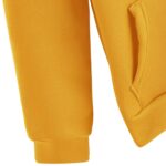 Polerón Hoodie Amarillo con Cordón y Bolsillo - Imagen 4