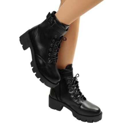 Bota de Combate con Hebilla