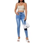 Top Crop de Tirantes Finos en Canalé