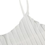 Top de Tirantes Tejido de Canalé Blanco - Imagen 4