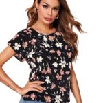 Polera Floral de Manga Murciélago Multicolor - Imagen 4