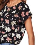 Polera Floral de Manga Murciélago Multicolor - Imagen 5