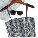 Top Corto de Animal Print con Tirantes Finos