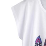 Camiseta con Estampado de Mangas - Imagen 4