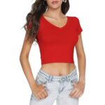 Crop Top con Mangas - Rojo - Imagen 2