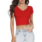Crop Top con Mangas - Rojo