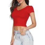 Crop Top con Mangas - Rojo - Imagen 3