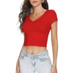 Crop Top con Mangas - Rojo - Imagen 5