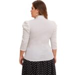 Blusa Cuello Alto y Mangas Abullonadas - Imagen 3