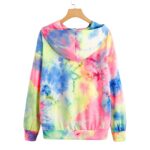 Hoodie Tie Dye con Cordón y Hombros Caídos - Imagen 2