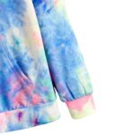 Hoodie Tie Dye con Cordón y Hombros Caídos - Imagen 3