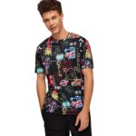 Camiseta de Hombre con Estampado Integral