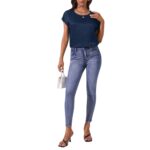 Blusa de Color Liso con Manga Murciélago