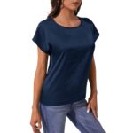 Blusa de Color Liso con Manga Murciélago - Imagen 3