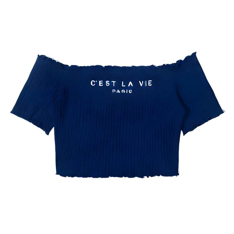 1FEMMIPTB5682431 Crop Top C'est la Vie - Imagen 1