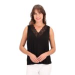 Polera de Mujer con Detalles de Encaje