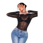 Top de Malla Negro con Brillo - Imagen 7