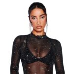 Top de Malla Negro con Brillo - Imagen 9