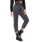 Jeans Mom Negro Lavado - Imagen 5