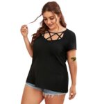 Polera Mangas Cortas con Tira Delantera