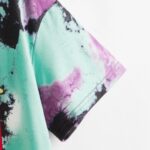 Vestido Estilo Camiseta Tie-Dye Estampado - Imagen 4
