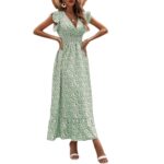 Vestido Largo Bohemio de Verano con Estampado Floral y Volantes - Imagen 2