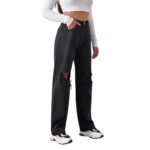 Jeans Anchos Rotos de Cintura Alta - Imagen 3