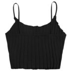 Top Crop de tirantes Canalé Shein Exclusive - Imagen 3