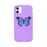 Funda Mariposa Azul - Elegancia y Protección para tu iPhone 11 - Imagen 2