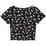 Camiseta de Punto para Adolescentes - Estampado de Pequeñas Flores - Imagen 2