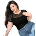 Blusa Transparente con Lunares - Manga Corta y Estilo Elegante - Imagen 4