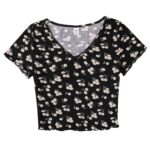 Camiseta de Punto para Adolescentes - Estampado de Pequeñas Flores