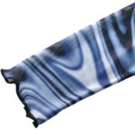 Camiseta Transparente Azul con Cuello Alto - Ajuste Femenino - Imagen 2