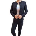 Chaqueta Corta Tipo Blazer de Bengalina Elastizada