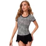 Camiseta Casual con Estampado de Leopardo - Estilo Urbano