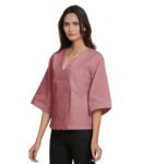 Top Granate Holgado - Mangas Relajadas y Comodidad Máxima