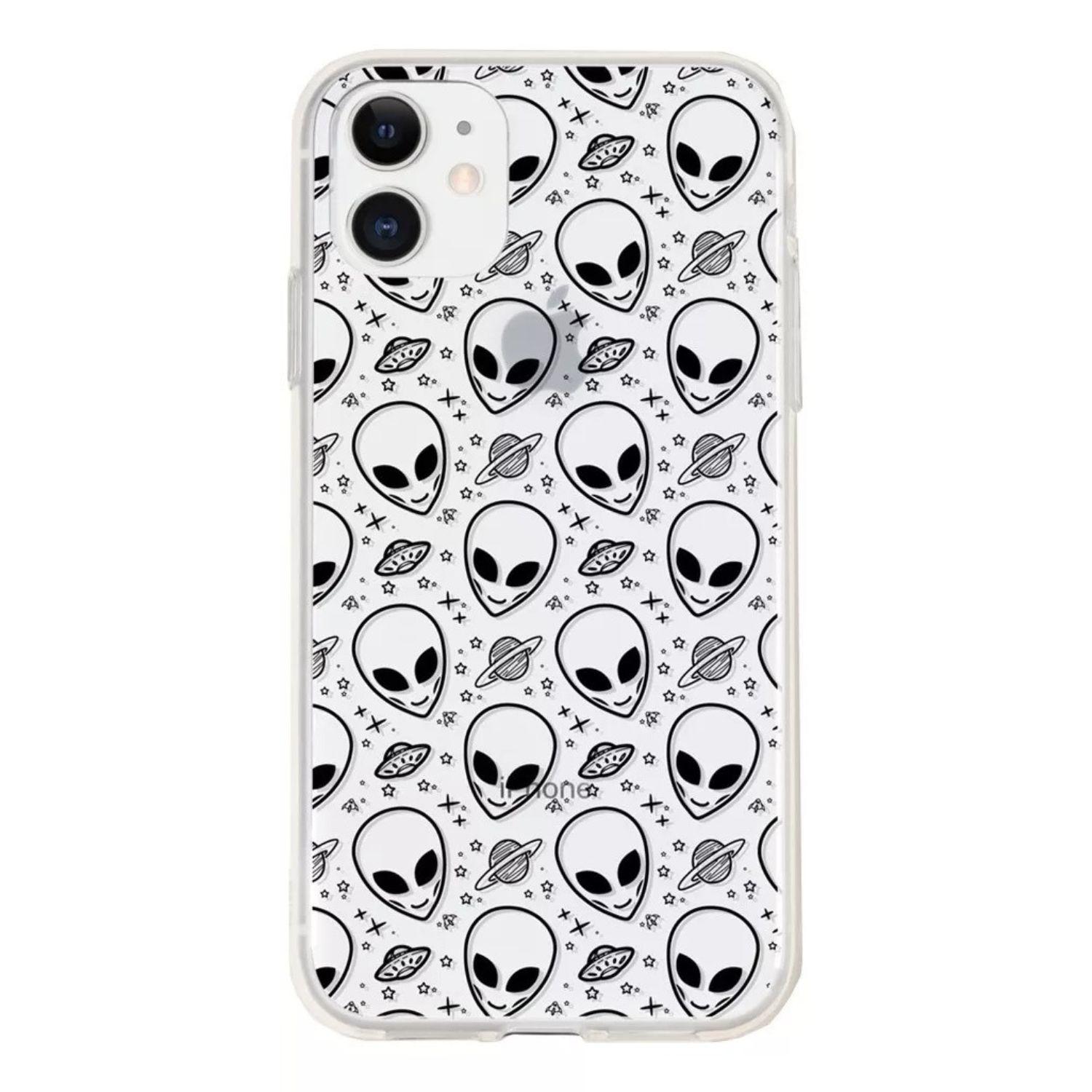 63012002 Funda Alienígena - Diseño Único y Estilo Futurista - iPhone 11 (Negro) - Imagen 1