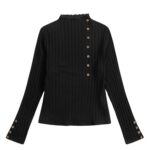 Camisetas Botón Liso Casual